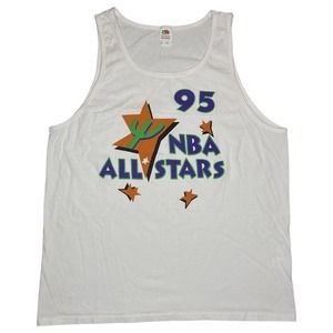Mens NBA All Star 1995 Tank Top White Size XL